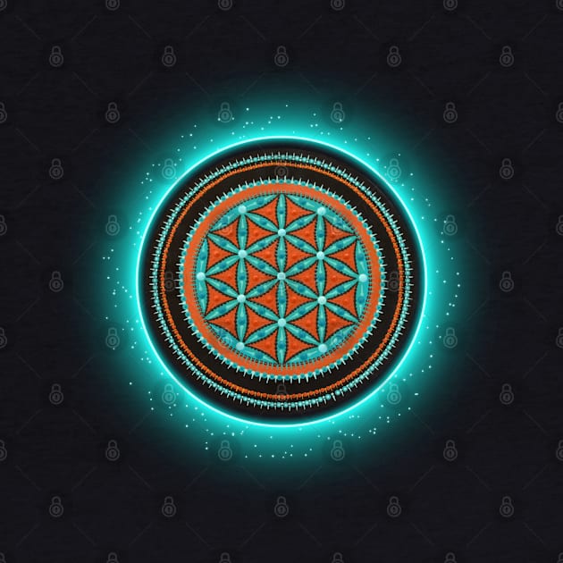 Flower of Life Symbol Mandala. Sacred Geometry. by Anahata Realm